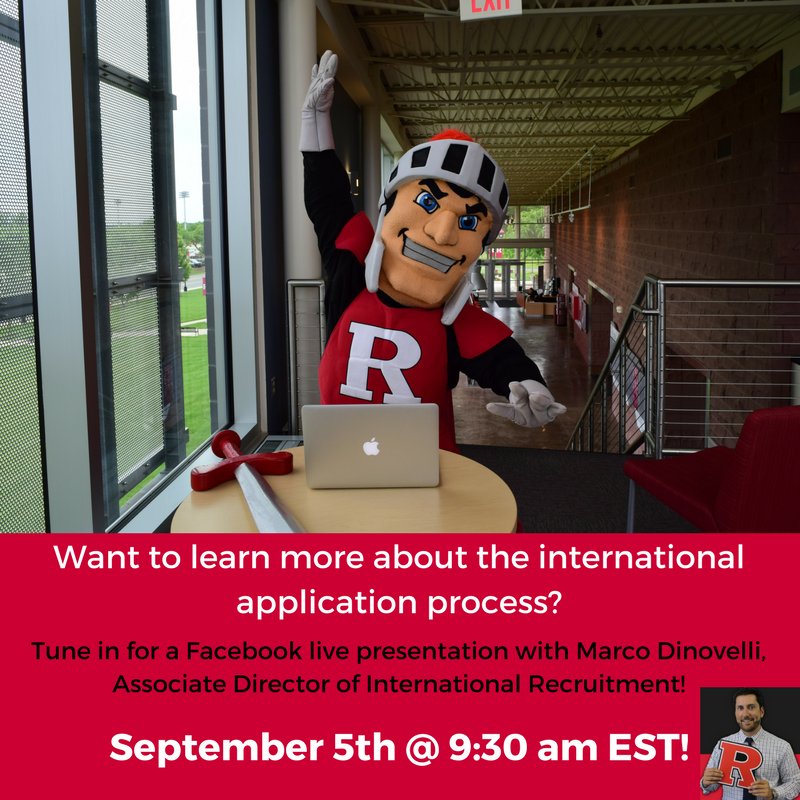 Apply2Rutgers's tweet photo. Hey international students! Join us tomorrow for a conversation about the international application process! #RUIntl https://t.co/qLHymiuut3 https://t.co/XcqiXEHpgE