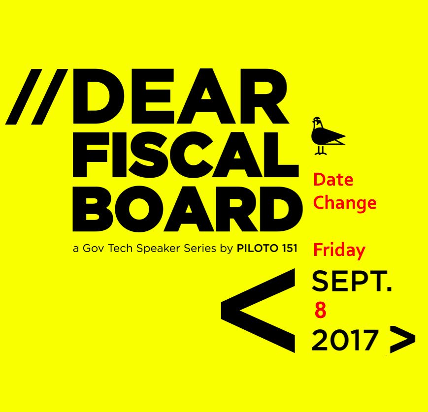 Conscientes del pronostico atmosferico, hemos decidido posponer el evento Dear Fiscal Board para el próximo viernes 8 de sept a las 6pm.