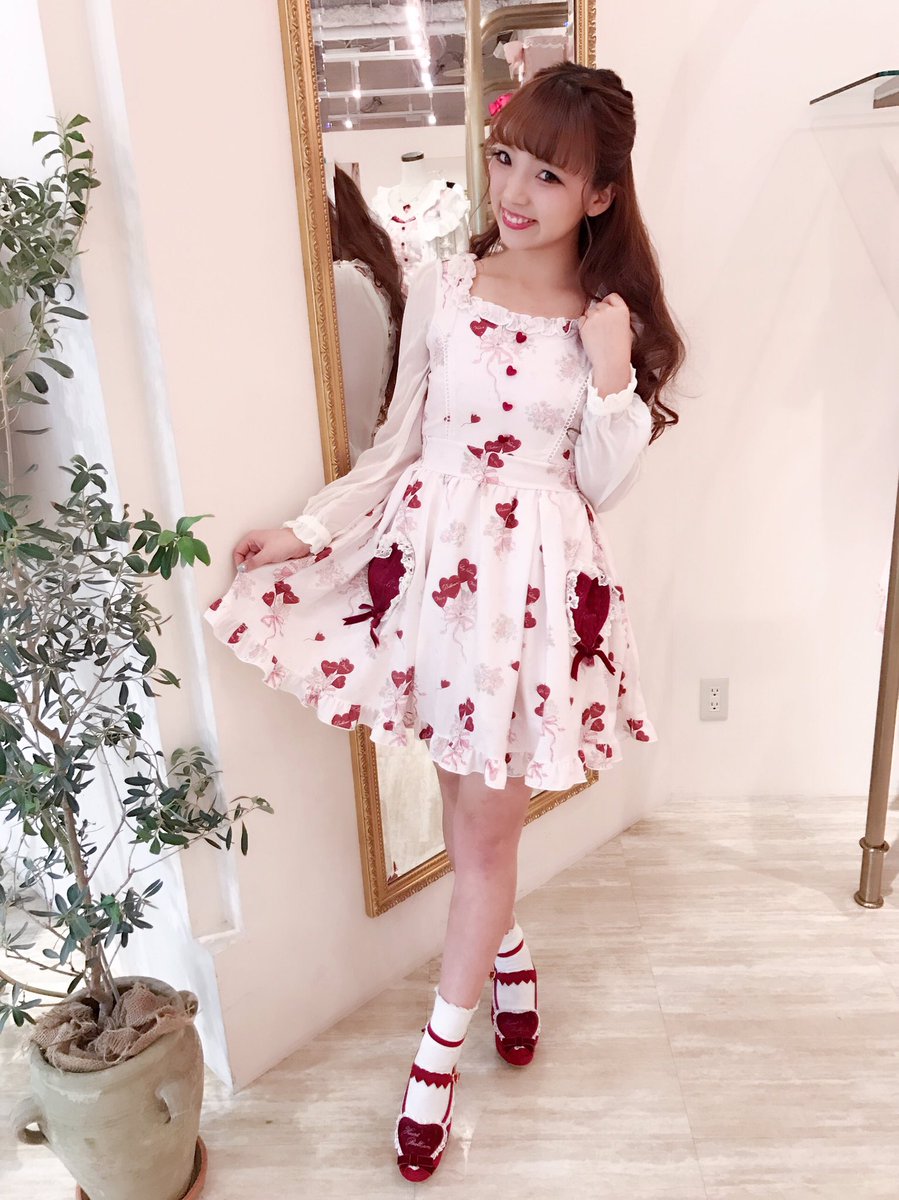 LIZLISA リズリサ ハートバルーン柄ワンピース ハートバルーン柄ワンピース LIZLISA
