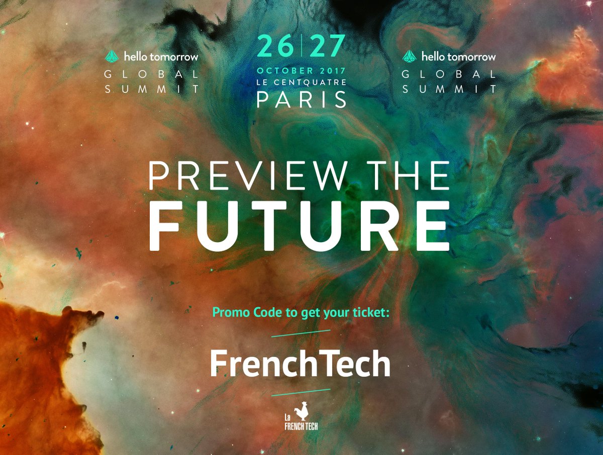 LaFrenchTech's tweet photo. Vos places à -20% avec le CODE "FrenchTech" pour rencontrer 3,000 innovateurs DeepTech au #HelloTomorrowSummit https://t.co/bPoxfclV7w https://t.co/U4FO2RaBor