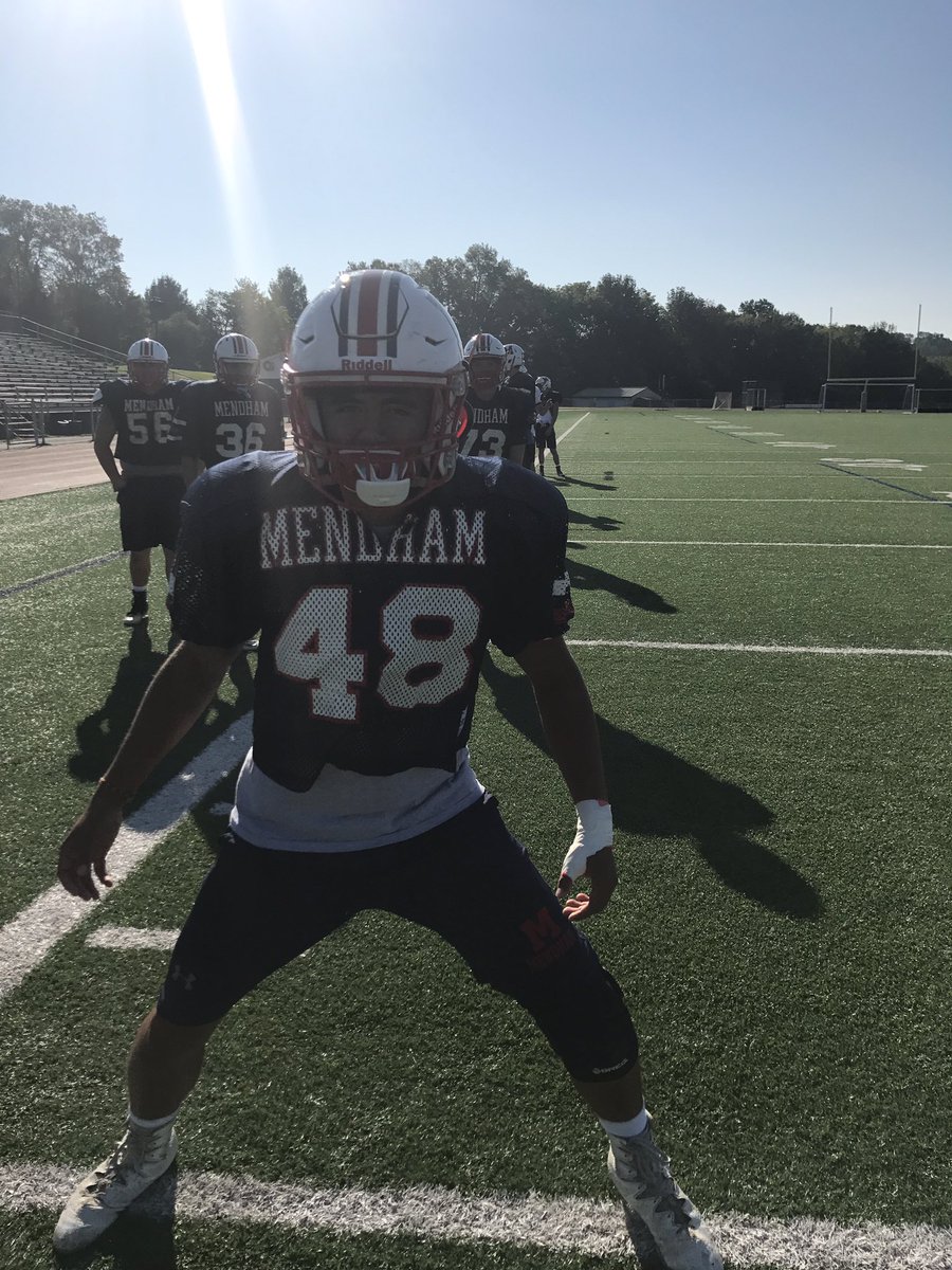 Coach_Ressler's tweet photo. Break out the throwback jerseys for game week#MendhamFootball #Pride #Tradition #Attonito #Carpluk #Kirk https://t.co/tk4E1udI66
