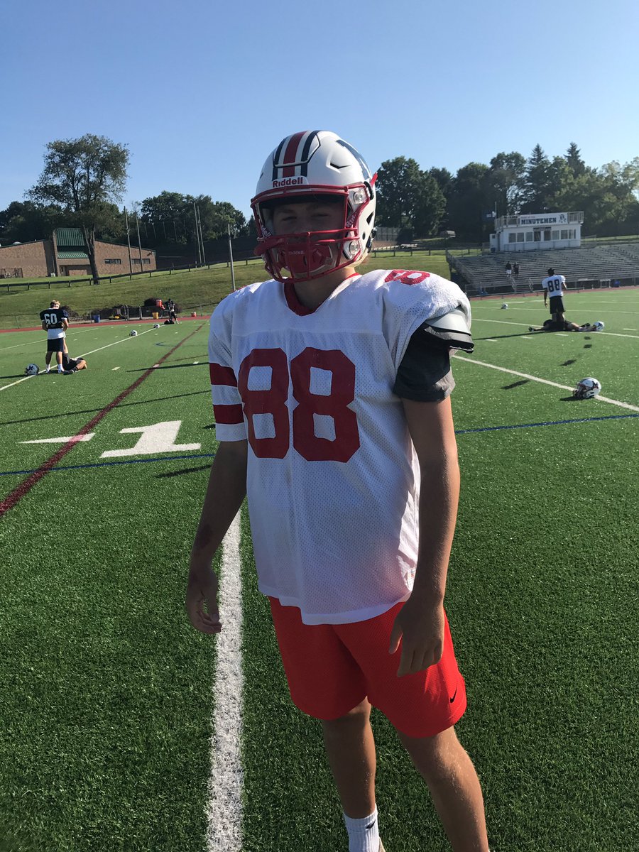 Coach_Ressler's tweet photo. Break out the throwback jerseys for game week#MendhamFootball #Pride #Tradition #Attonito #Carpluk #Kirk https://t.co/tk4E1udI66