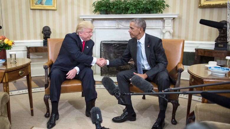 CNN's tweet photo. Is Donald Trump taking any of Barack Obama's advice? | Analysis by @CillizzaCNN https://t.co/fhE2ZfGAC6 https://t.co/Z4RzE54Pzg