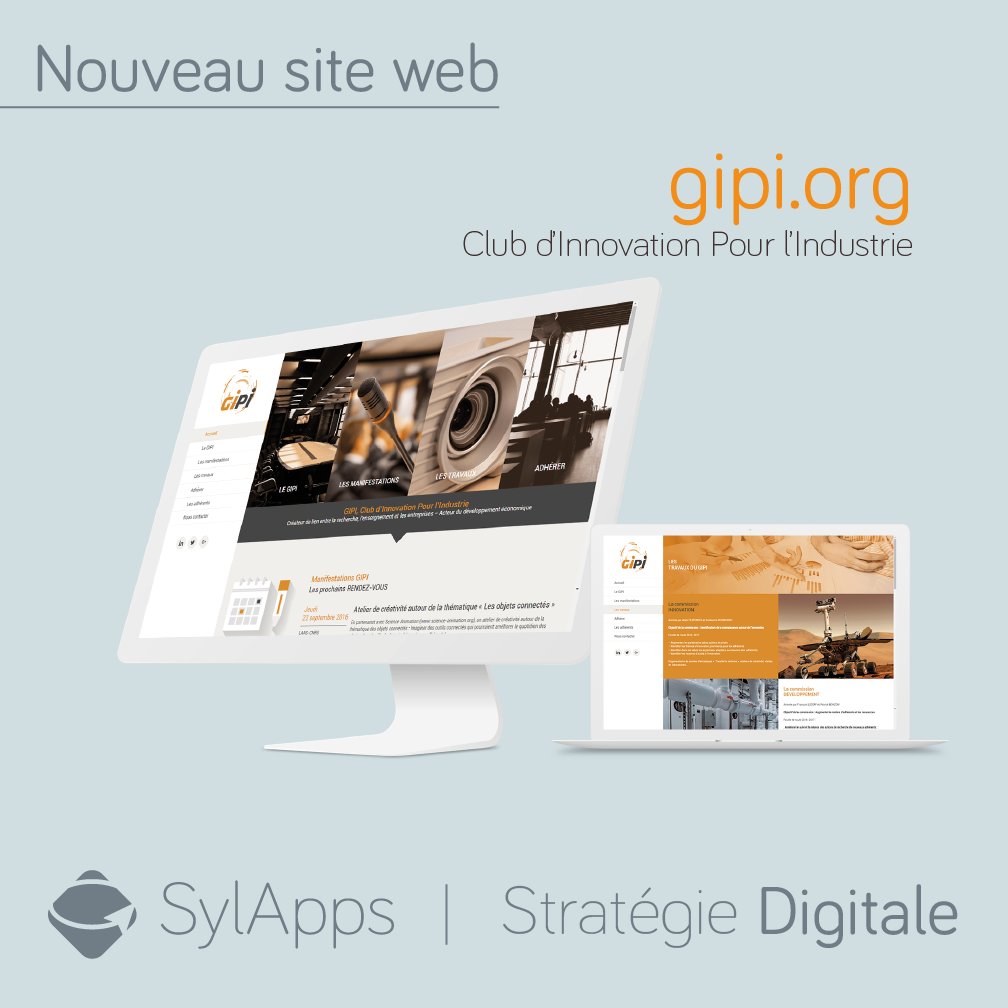 SylAppsFR's tweet photo. NOUVELLE RÉALISATION SylApps :
Site web du GIPI, Club d'Innovation Pour l'Industrie
Découvrez le site : https://t.co/GOoNbx3CwG
#sylapps https://t.co/0qd4Chh2es