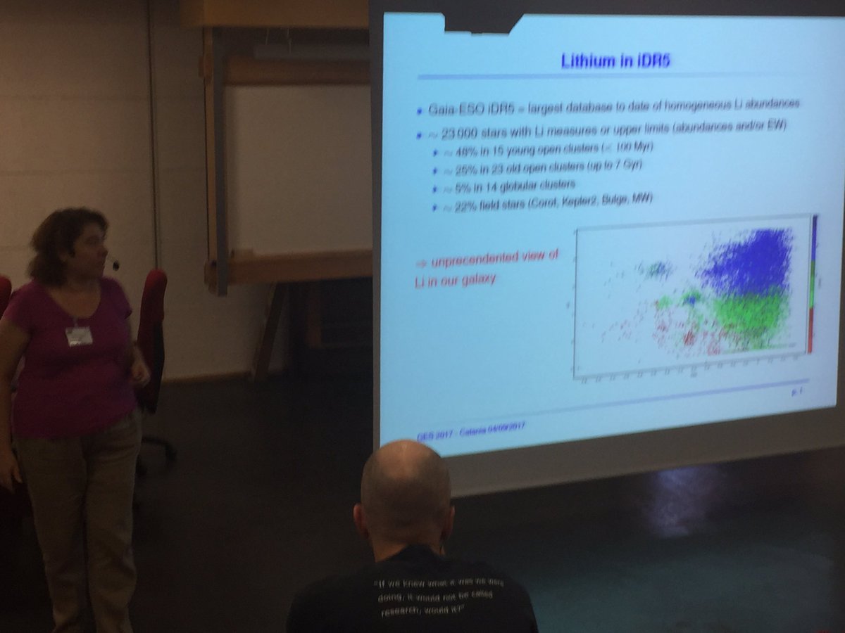 DMontesG's tweet photo. Gaia-ESO Survey meeting: Li abundances in iDR5 by Elena Franciosini #gaiaESOCatania @_GES2017 @GaiaESO #gaiamission @ESO https://t.co/vmmiQfIHae