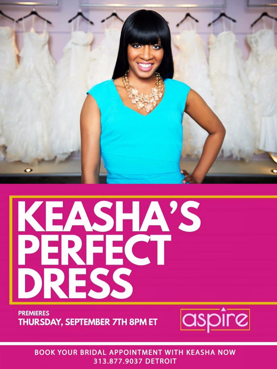 Malesai2i's tweet photo. So excited! Spread the word that Celebrity Bridal Stylist @KeashaBridal will be on @TVaspire September 7th 8pm. 

https://t.co/Y1k9iV7d9l https://t.co/EUQNRm486Z