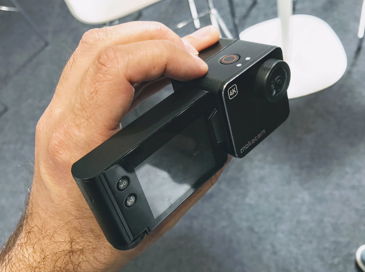 Hat das Potenzial? 4K-Actioncam (bzw. Lifestyle-Cam) mit abnehmbarem Display und Zusatzakku? #mokacam #actioncam #4k #ifa17
