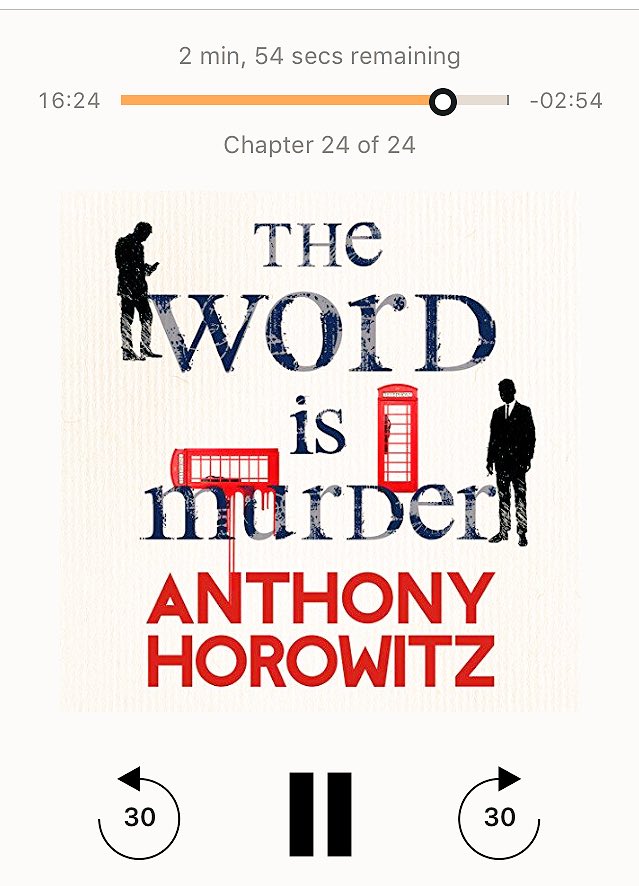 Ok so #Magpiemurders was a gasp on the train..#TheWordIsMurder was a shouted 'oh my god' at work.. thanks @AnthonyHorowitz loved this book😍😍