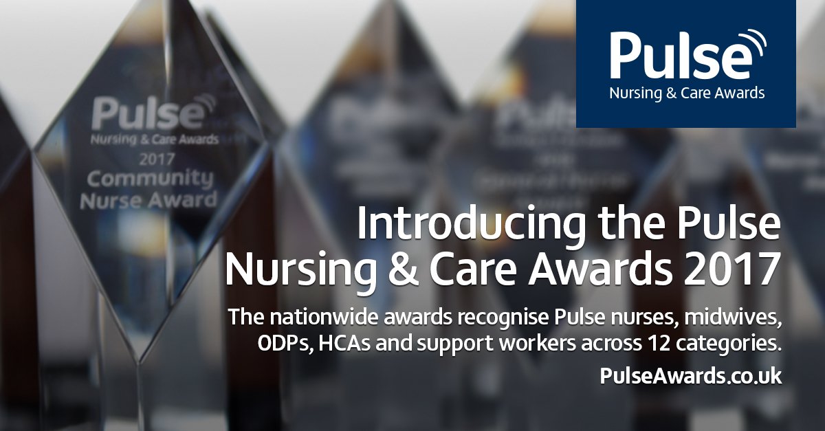 Pulsecommunity_'s tweet photo. Nominations for the Pulse Nursing &amp; Care Awards 2017 are now open! https://t.co/irCqnGIi2O https://t.co/SSeryV2ZE8