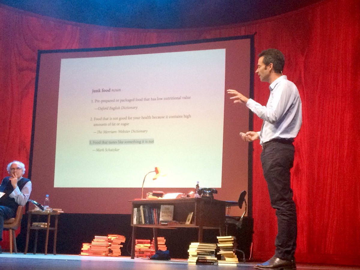 #junkfood = Food that tastes like something it is not. <a href="/MarkSchatzker/">Mark Schatzker</a> #creativetastebuds2017