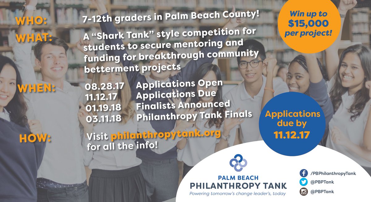 Philanthrotank's tweet photo. Looking for something to do on your day off? Apply to #pbptank now! https://t.co/Hw67J0uzsV https://t.co/py3oese8rS
