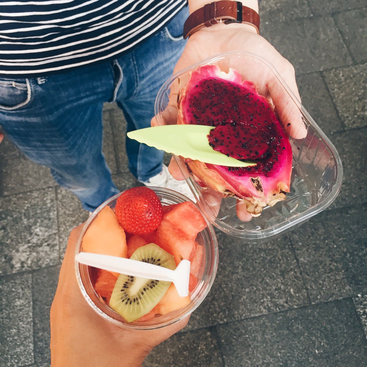 Der #Sommer ist noch nicht vorbei, was gibt es besseres als einen gekühlten #Obstbecher? 💚 #wassermelone #gesund #Obstliebe #lecker