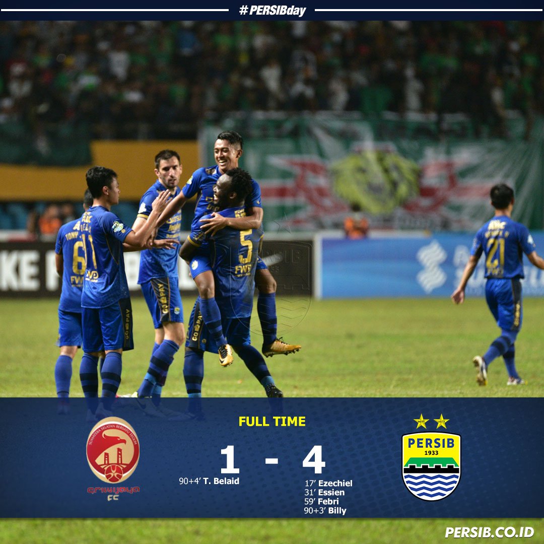 persib's tweet photo. #PERSIBday selesai
Ini #PERSIB! Bukan hanya kandang, menang tandang pun bisa!
Hatur nuhun sadayan! #PERSIBsalawasna 
#GoJekTravelokaLiga1 https://t.co/jZWYQuKe2p