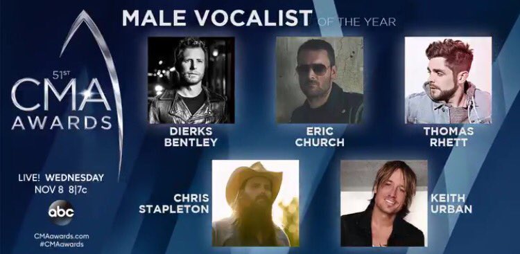 ThomasRhett's tweet photo. THREE #CMAawards noms to kick off album release week!! Thanks @CountryMusic feeling the love https://t.co/AM4LagYiUO