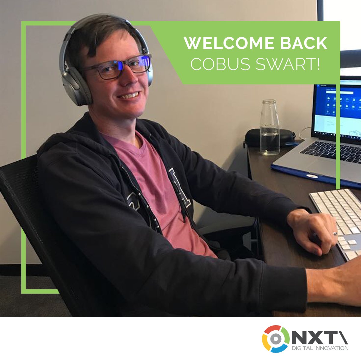 NXTAgency's tweet photo. Welcome back a familiar face to the NXT\ family! Cobus Swart rejoins the JHB Dev team &amp; we have no doubt he will slot back in perfectly :) https://t.co/OfSPSCmzoK