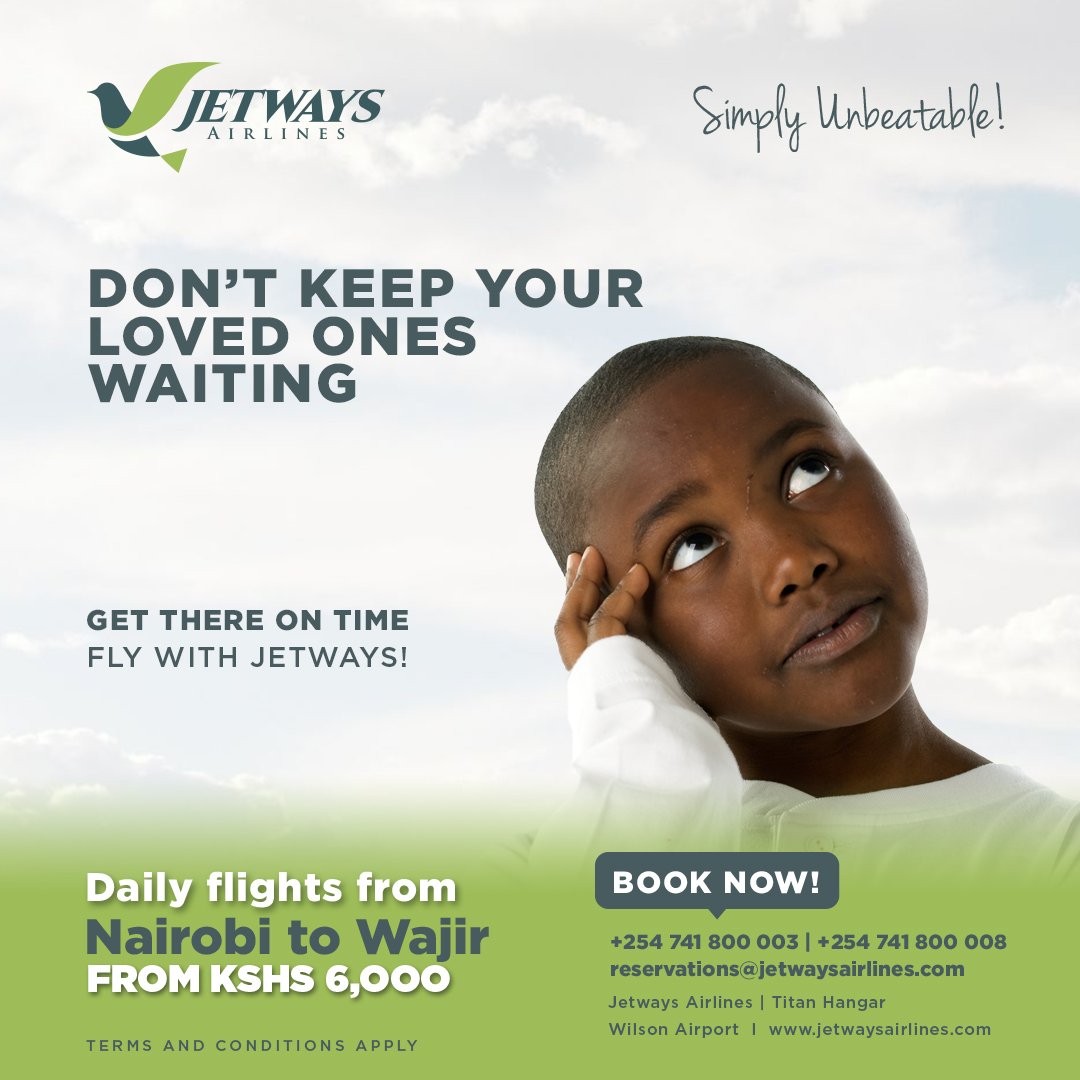 JetwaysAirlines's tweet photo. Avoid unnecessary delays, fly with Jetways Airlines!
#twendewajir #jetwaysairlines #simplyunbeatable https://t.co/uR6mAeWMbU