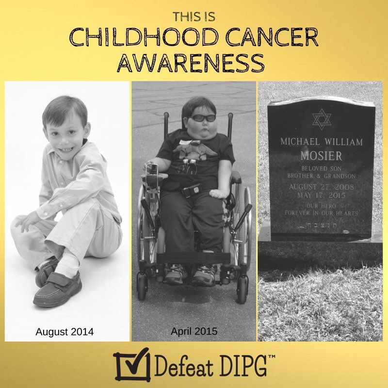 THIS is childhood cancer awareness. Please RT to spread the word on #DIPG and kids' cancer. facebook.com/defeatdipg/pos…