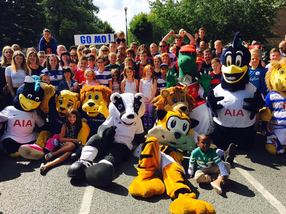 ReadingFC's tweet photo. Our mascot Kingsley was one of those in attendance in support of #Game4Grenfall at the weekend. 💙 https://t.co/MqnS8yZESb