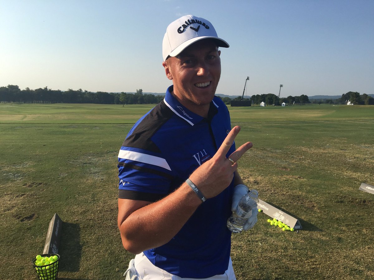 WorldLongDrive's tweet photo. 'The Total Package' @JoeMillerLDC is all smiles after his win over @curtisgreyld. Next match for the champ, @P_Drizzy11 #WorldLongDrive https://t.co/Gd3XTyvESm