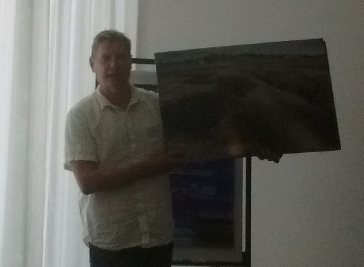 IainBethune's tweet photo. Lateral thinking by Prof. Will Blake. PowerPoint is banned so he's brought some actual slides! #NERC #GCRF https://t.co/j1K8c0wT9u