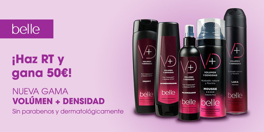 EROSKI's tweet photo. Tener un cabello con volumen, suave y fuerte es fácil con el 3x2 en la nueva gama capilar belle ¡Haz RT y gana 50€! https://t.co/ICoyJbUQbk https://t.co/cbtkM8D3CY