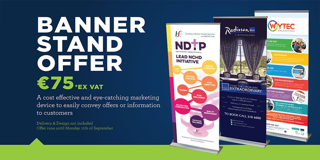 SwiftPrint_'s tweet image. Check out this weeks offer on Banner Stands! Great for promotion and marketing!