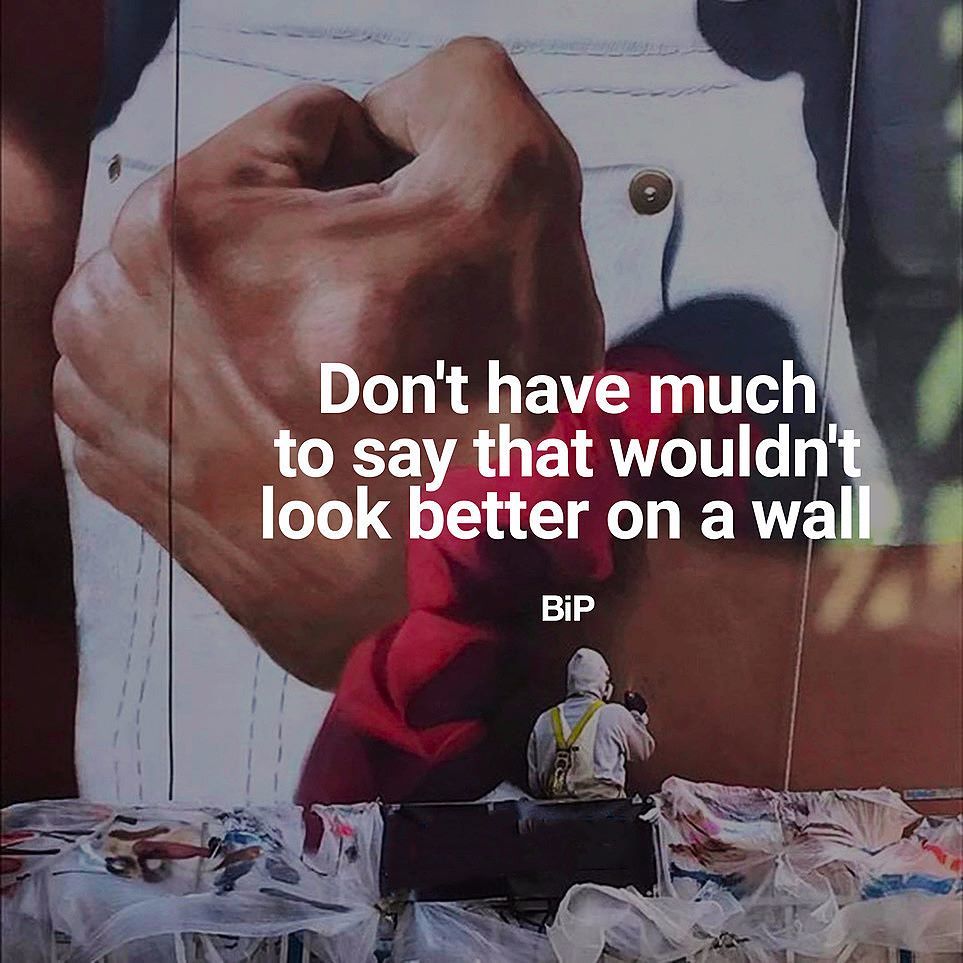 VeryPrivate_Art's tweet photo. "Don't have much to say that wouldn't look better on a wall."
#artquote from BiP @bip_graffiti
#Photo: @bkkgraff
#… https://t.co/MnU4TJXCwy https://t.co/SYeaqhQSoJ