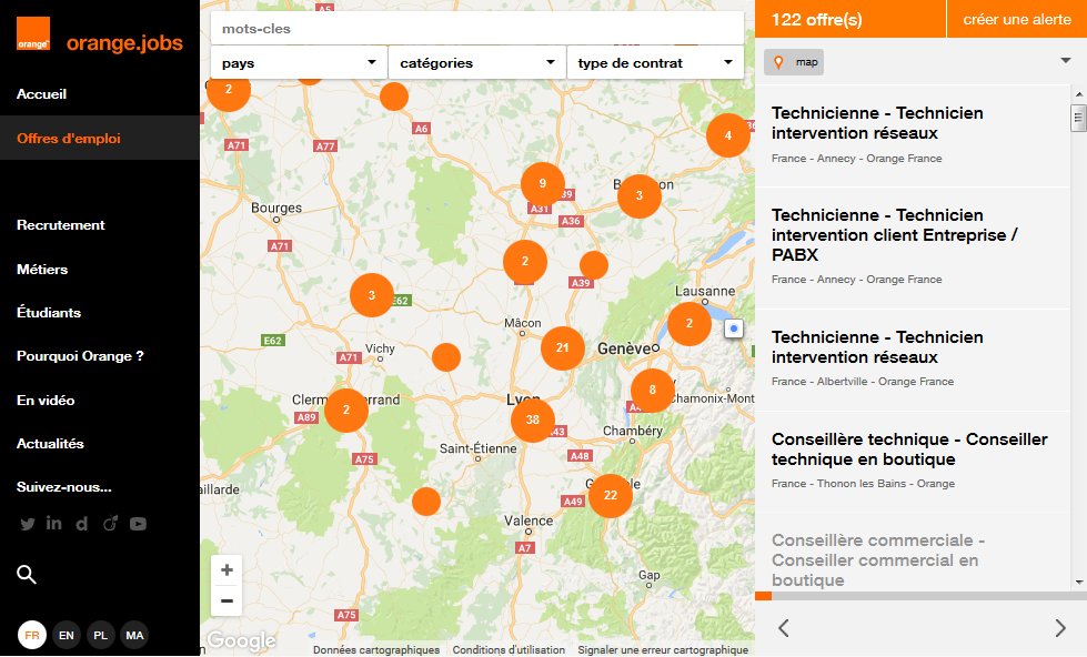 OrangeAuRA's tweet photo. #CestLeBonJourPour postuler chez nous en @auvergnerhalpes ! 122 offres sont disponibles 👉https://t.co/FYWEjagUNp 💼#jobs #emploi #recrutement https://t.co/6HND36TROj