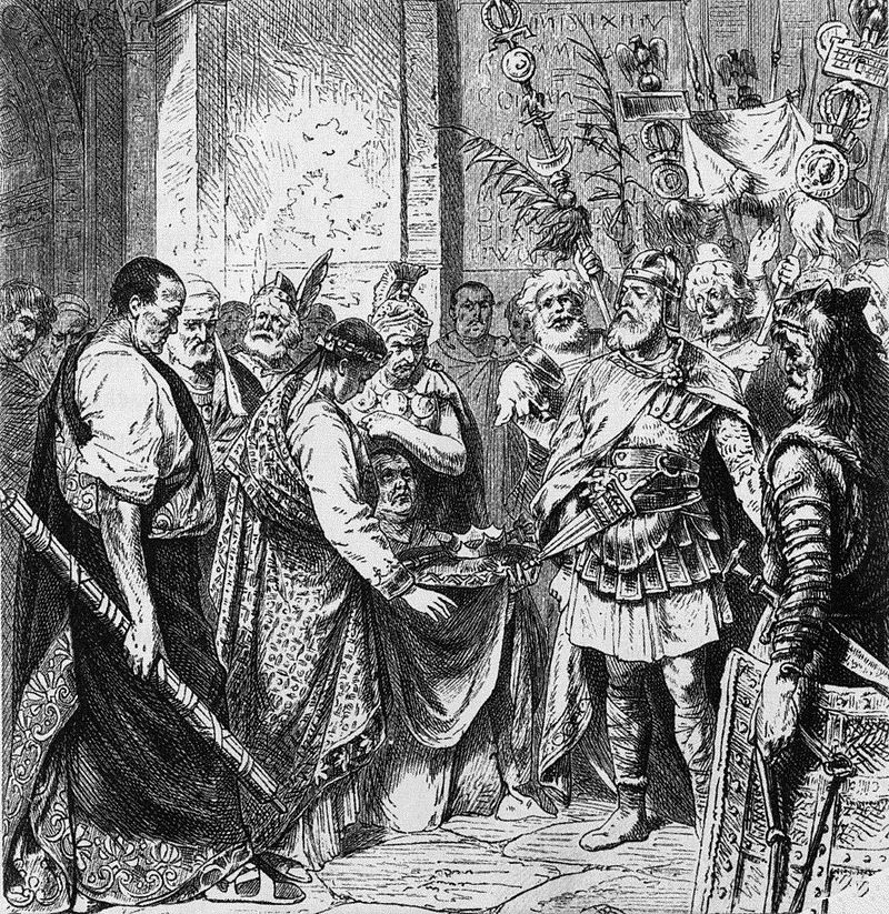 whencyclopedia's tweet photo. Today in #history: Emperor Romulus Augustus is deposed when Odoacer proclaims himself "King of Italy." (476 CE) #OTD https://t.co/8z0AzxCw8T