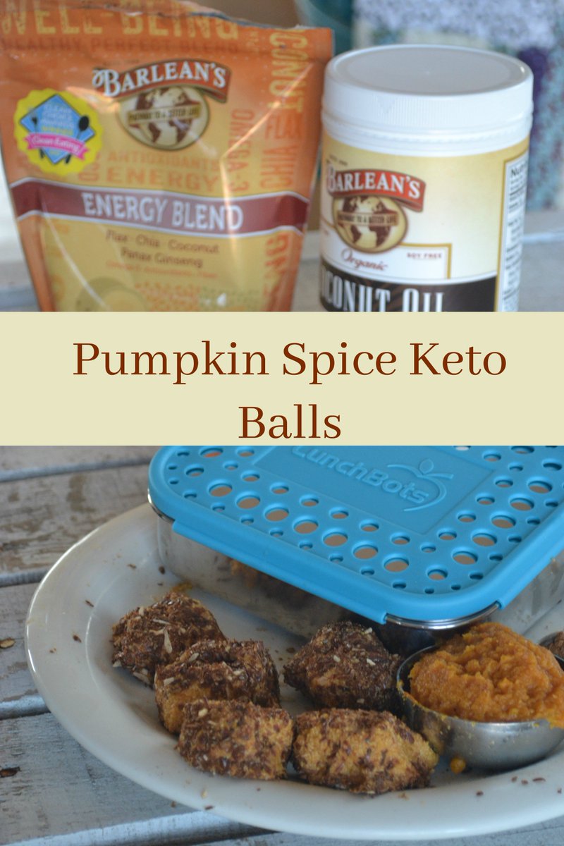 NWHealthyMama's tweet photo. New fall recipe! Pumpkin Spice Keto Balls- With an awesome giveaway from @barleans and @lunchbot https://t.co/6EjDF35BbG #snackwithbarleans https://t.co/iRz48t7Ws7