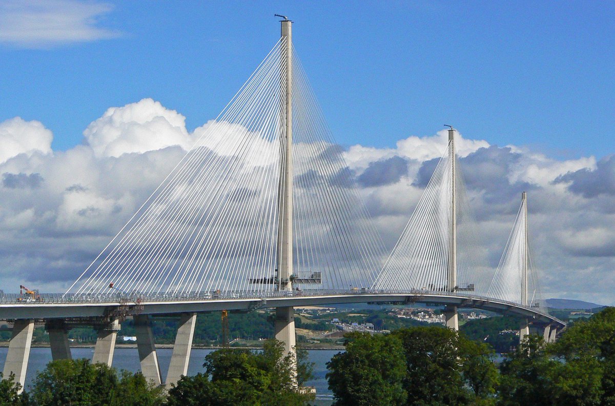 contractscot's tweet photo. #QueensferryCrossing opened by @Queen_UK, 53 years after she opened @forthroadbridge ๐#queenferry https://t.co/3woiAvFJEJ https://t.co/33mUElkThR