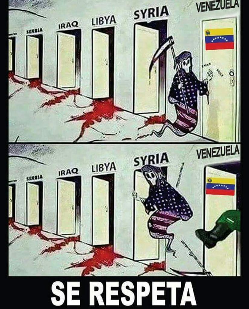 Contra el ataque y amenazas del imperio en decadencia q juega a la muerte de la mano de la MUD #MiEleccionEsLaPaz
