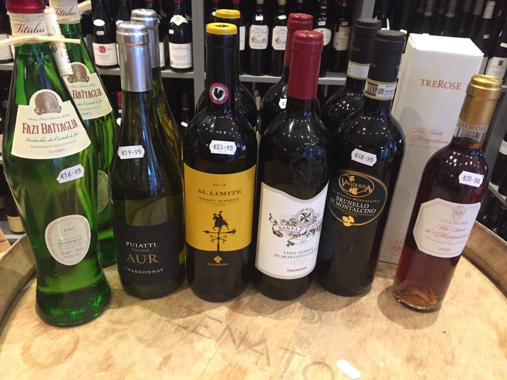 GrapevineDalkey's tweet photo. These beauties lined up for our Italian tasting tomorrow night -still places available https://t.co/mVbmBvAkBK