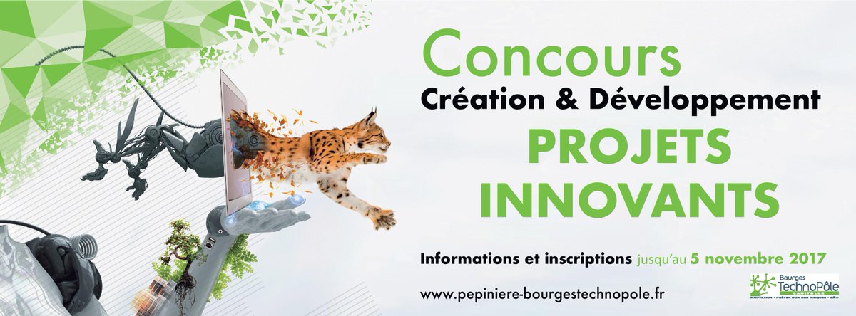 C'est parti! Le #concoursinnovationbourges est lancé! :-) Renseignements et inscription sur pepiniere-bourgestechnopole.fr/challenge/
