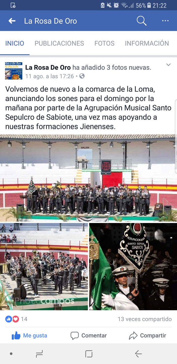 Queriamos compartir para nosotros una buena noticia ya que tendremos un huequecito en la II EDICION DE LA ROSA DE ORO DE JAEN