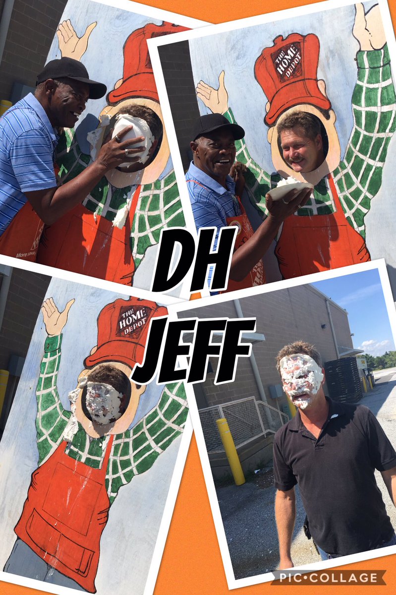 HomeDepot1601's tweet photo. Giving back to our associates affected by the hurricane in Texas with some pie throwing at our leadership team! #ma4texas #ma2017sept4 https://t.co/8GTsnynPkk