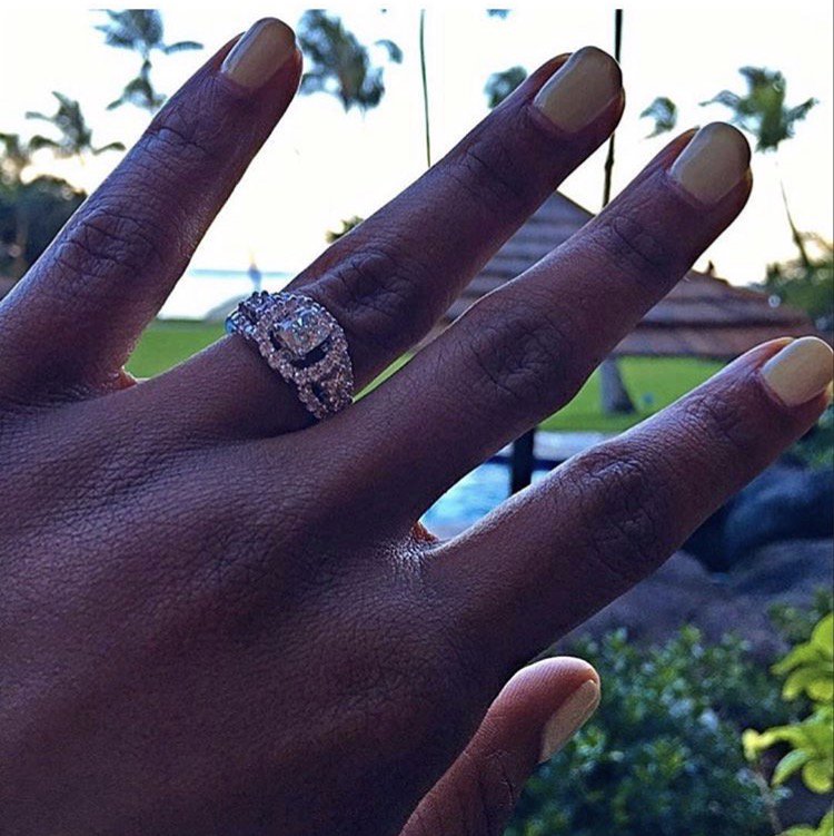 TheBlkBach's tweet photo. #ManiMonday but were really focused on this rock honey!!!!! 😍 Gorgeous!! #TheBlackBachelorette https://t.co/7x7dwZtBWb https://t.co/MghsdE8egZ