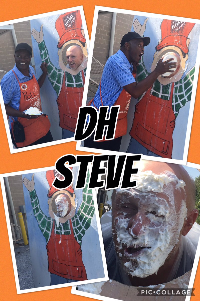 HomeDepot1601's tweet photo. Giving back to our associates affected by the hurricane in Texas with some pie throwing at our leadership team! #ma4texas #ma2017sept4 https://t.co/uNX3HUTQeD