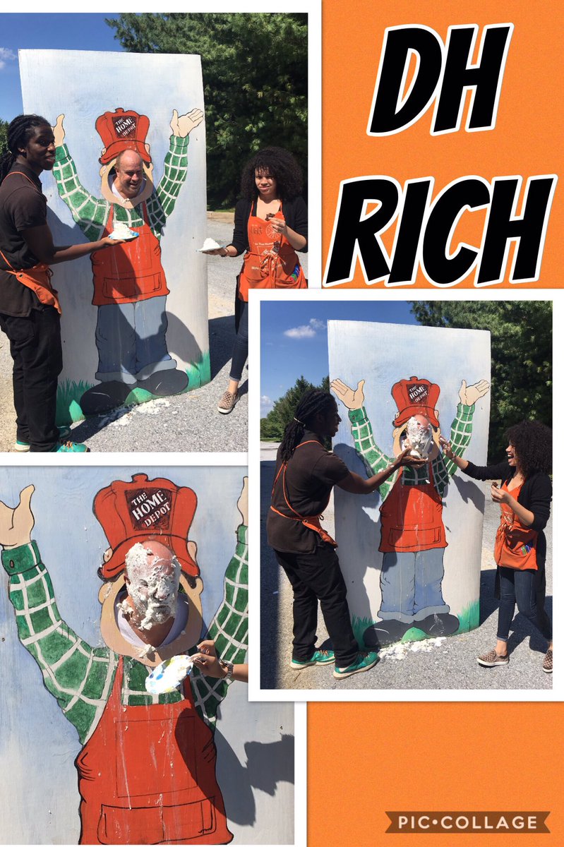 HomeDepot1601's tweet photo. Giving back to our associates affected by the hurricane in Texas with some pie throwing at our leadership team! #ma4texas #ma2017sept4 https://t.co/uNX3HUTQeD