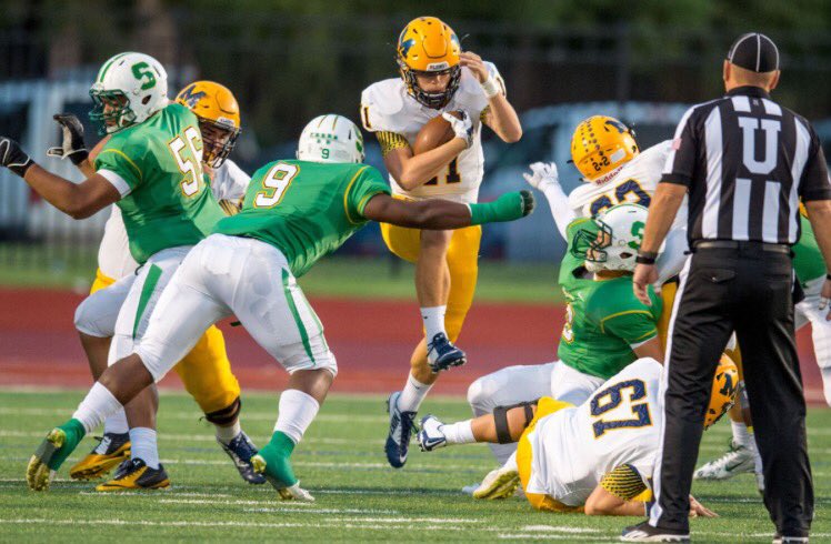 The third nominee for #PCPOW Week 1 is Damon Witmer for <a href="/MHSLions/">McKinney High School</a> ! 248 yards passing and FIVE touchdowns!