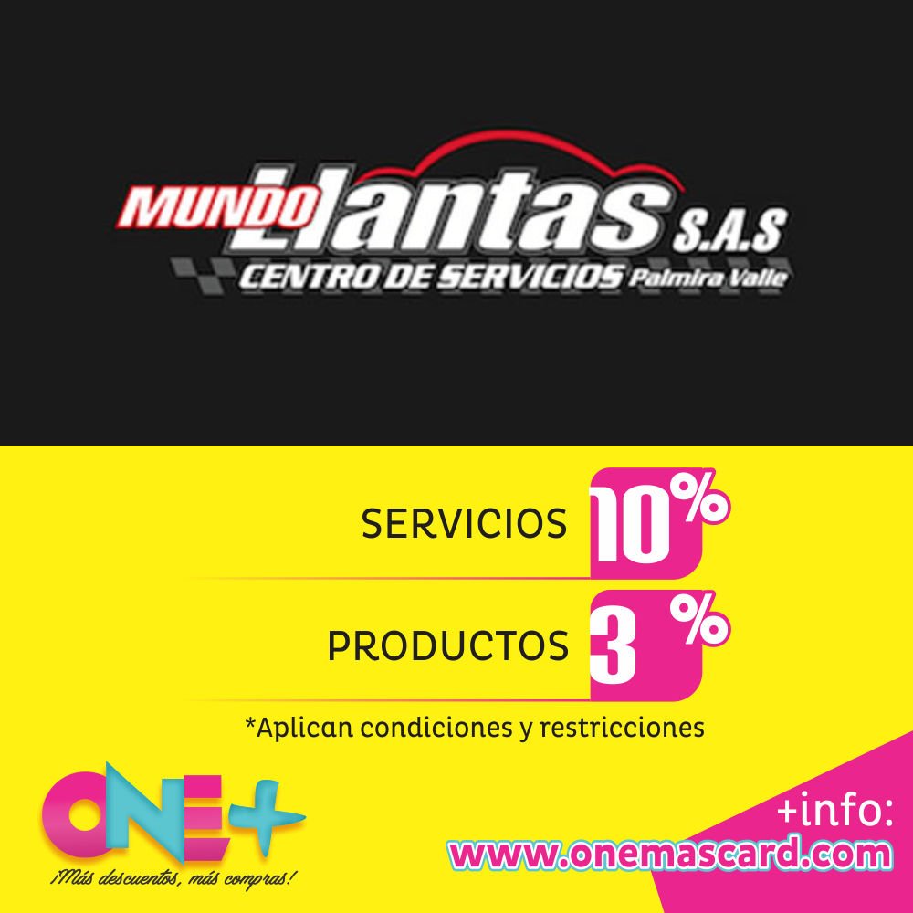 onemascard's tweet photo. #MundoLLantas CC.LlanoGrande. Dsctos 10% servicios y 3% productos https://t.co/KWMST7IItV https://t.co/HY50jTl8YZ https://t.co/MJFD5L4ltu