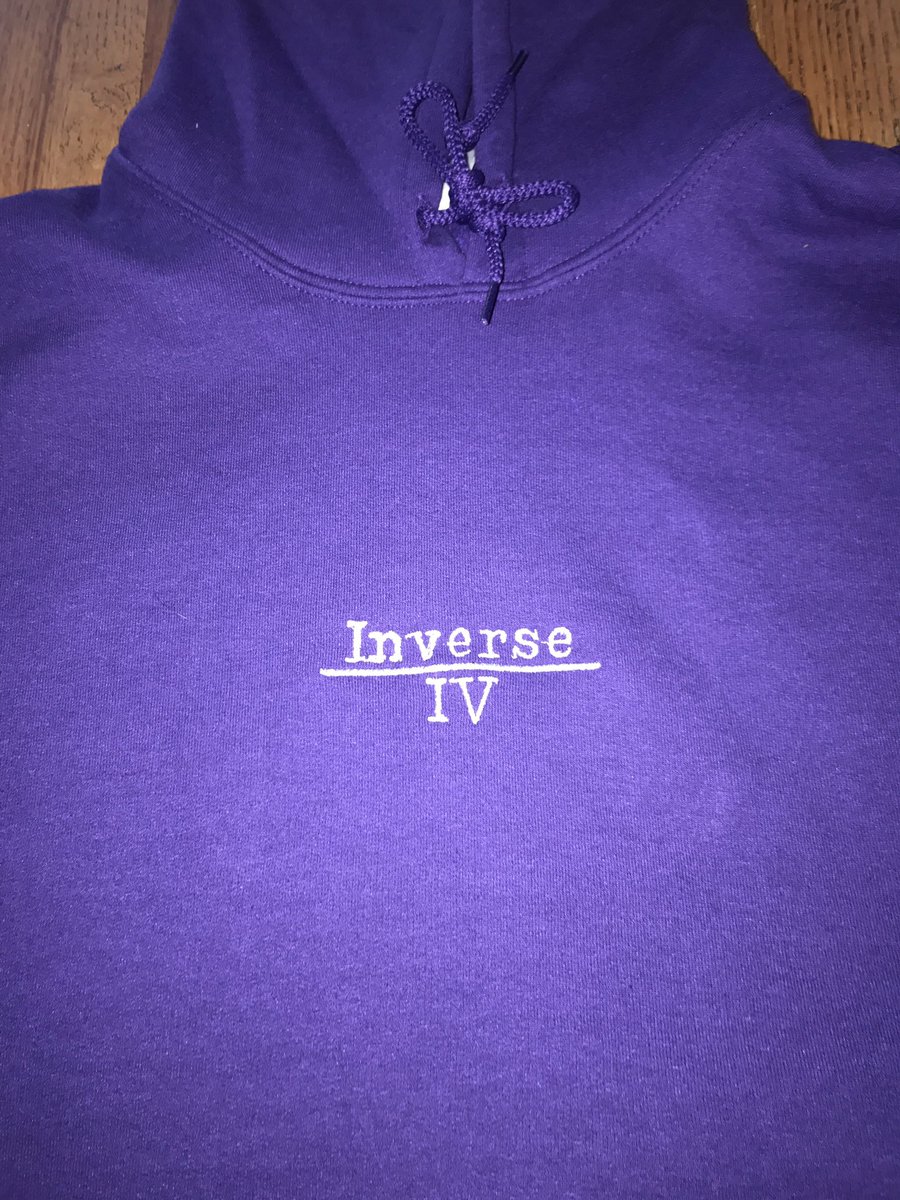 Inverse logo hoodie 
   Now available on the website.