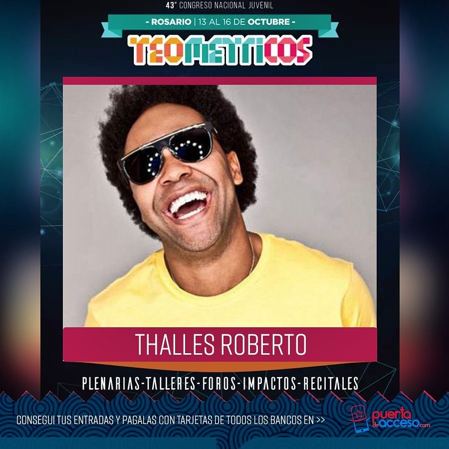 Conseguí tu lugar para disfrutar #TEOMETRICOS del 13al16 Oct en Rosario.
 puertadeacceso.com <a href="/THALLESROBERTOO/">Instagram - Thallesrobertoo</a> <a href="/cortoplazo/">Corto Plazo</a> en los Shows