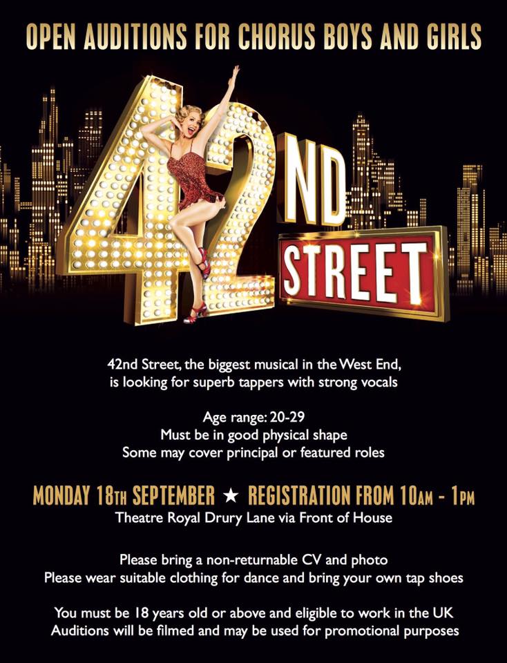 ** OPEN ENSEMBLE CALL FOR <a href="/42ndStreetLDN/">42nd Street</a> **

 😀PLEASE RT 😀