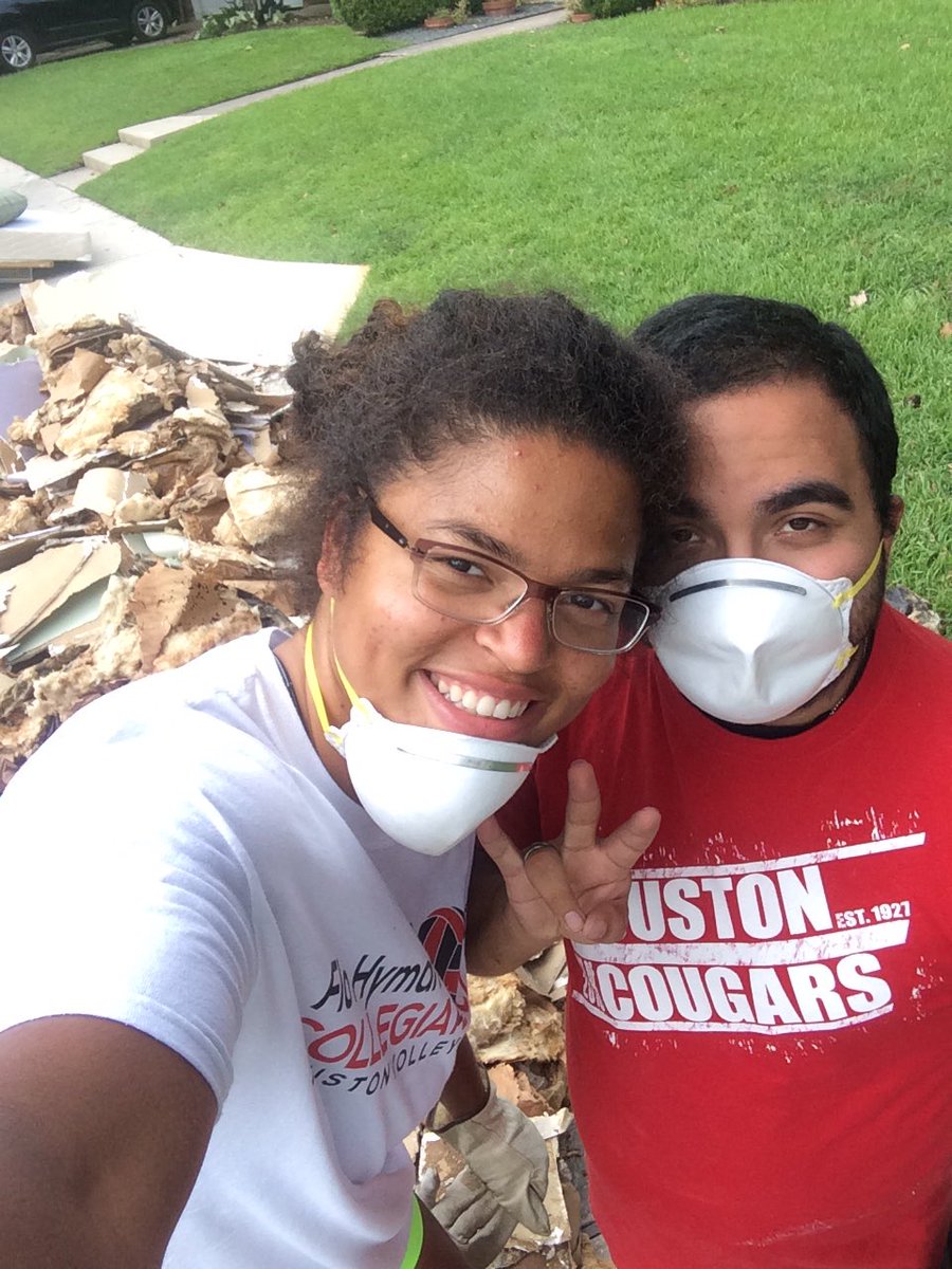 legitjohnsteven's tweet photo. Yesterday (September 3, 2017) I got to help a family with their home. We toke off all the flooring and good chunks of the wall. #htxstrong https://t.co/pSXxKOJRa1