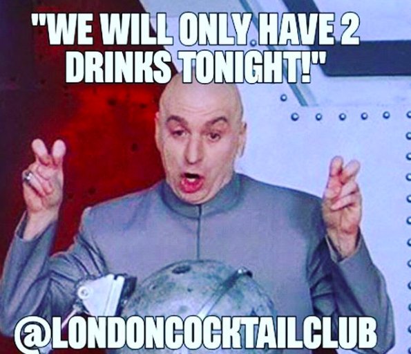 Pfft yeah right! Not when its 2-4-£12 at @LDNCocktailClub tonight on our premium bottled cocktails! #drinkcleanlivedirty #mondaymadness