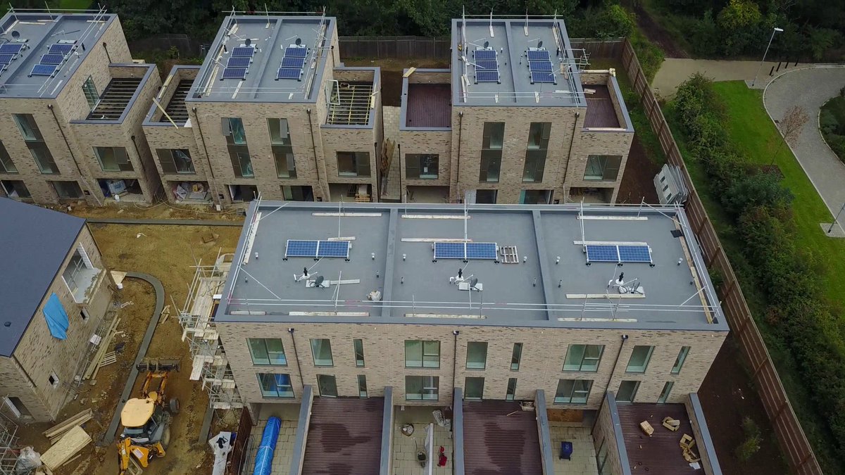 FFRLimited's tweet photo. Stills taken from drone footage of our on-going works at Long Road, Cambridge #WeAreSarnafil @SikaSarnafilUK https://t.co/AtevtmxmgE