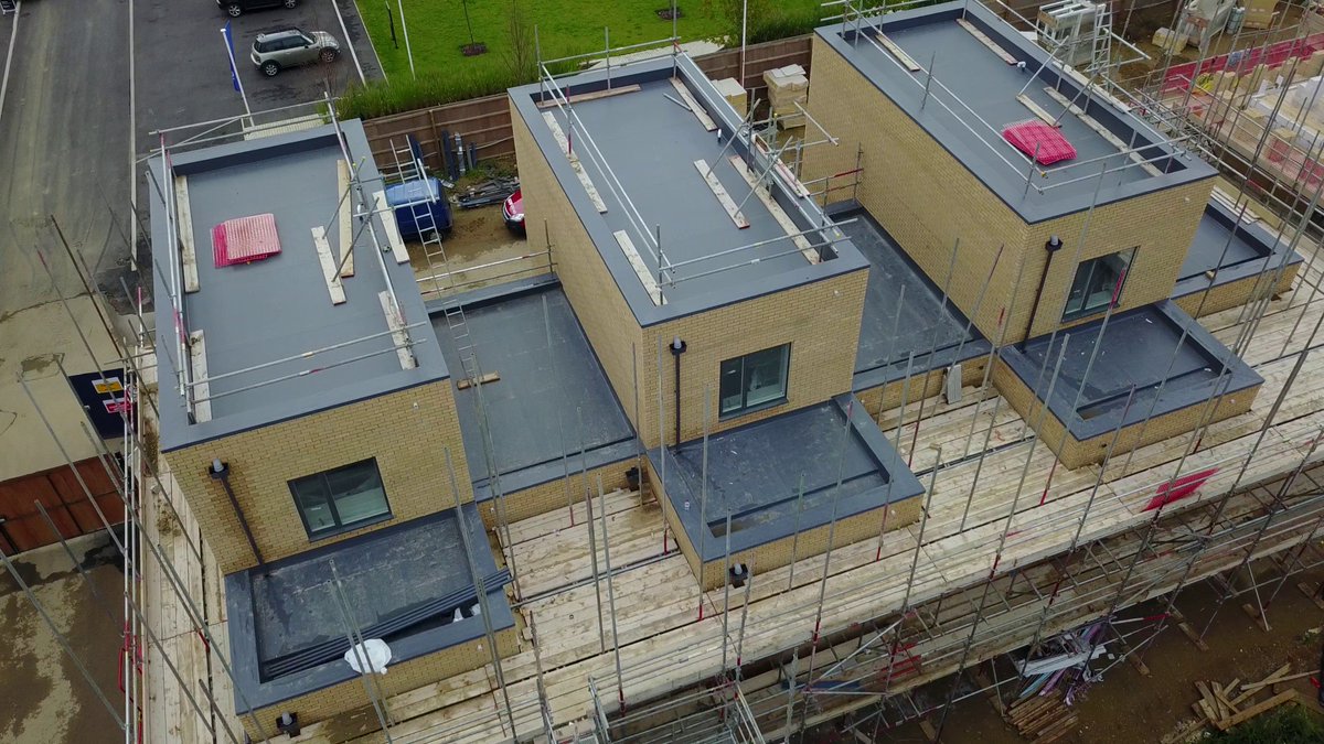 FFRLimited's tweet photo. Stills taken from drone footage of our on-going works at Long Road, Cambridge #WeAreSarnafil @SikaSarnafilUK https://t.co/AtevtmxmgE
