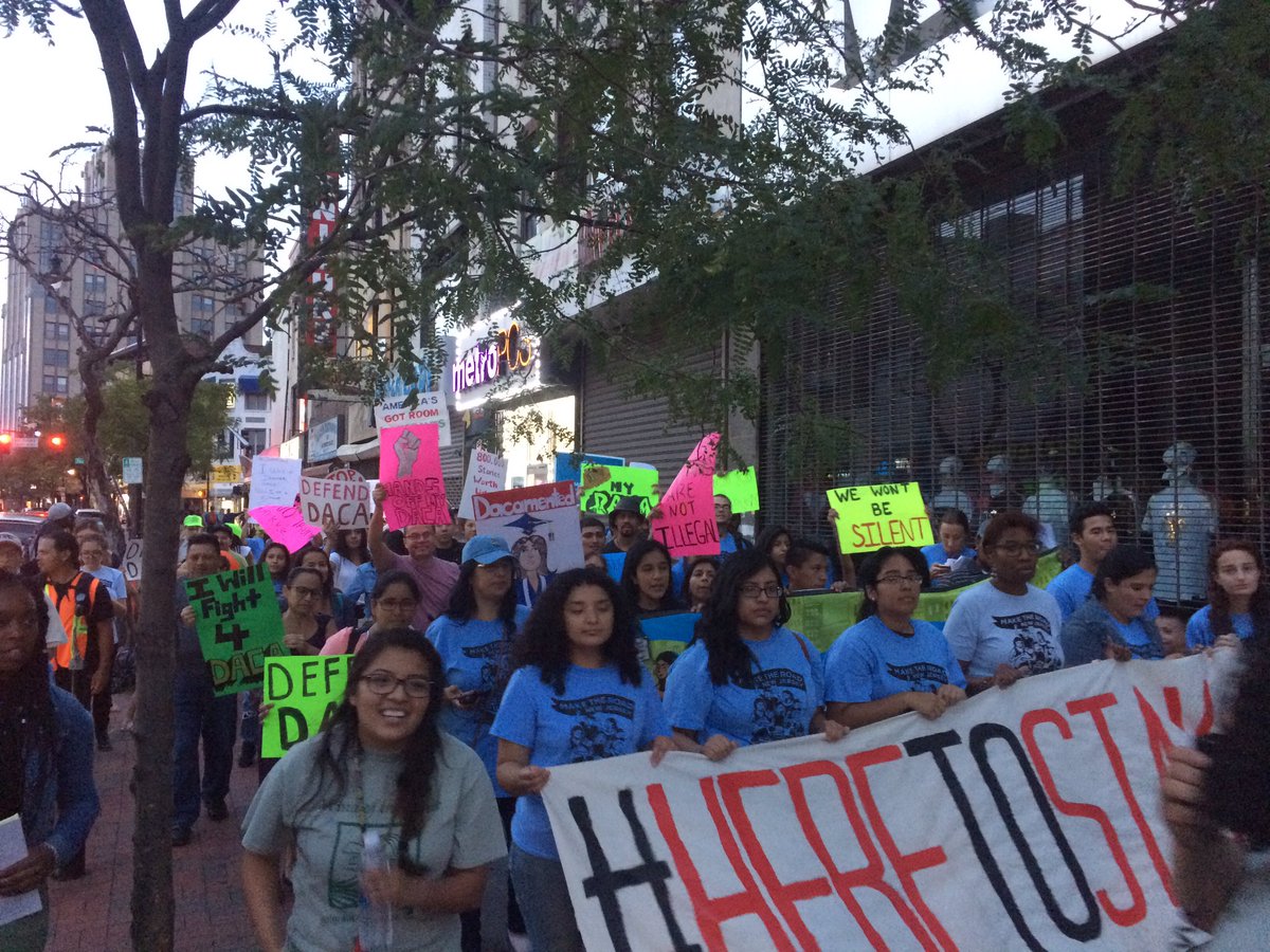 Plz RT! NJ  #DefendDACA Rally WED 4pm at federal bldg 970 Broad st Newark, NJ. Stand with dreamers. Block Trump's deportation machine.