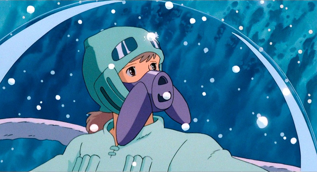 gen_ghibli's tweet image. Manga original y resultado final de este plano de 'Nausicaä del Valle del Viento' (Hayao Miyazaki, 1984).